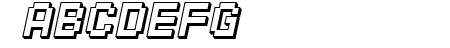 SF Pixelate Shaded Bold O