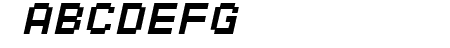 SF Pixelate Bold Oblique