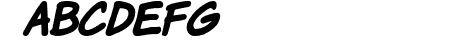 Komika Hand Bold Italic