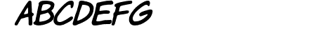 Komika Hand Italic