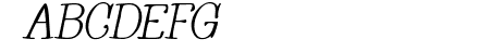Whackadoo Upper Italic