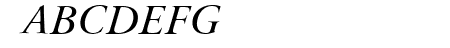 Bulgarian Garamond Italic