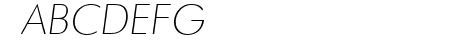 Futura Thin Italic