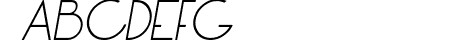 LT Oksana Light Italic