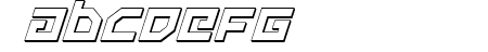 Uno Estado 3D Italic