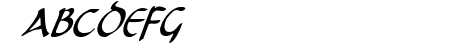 Tristram Condensed Italic