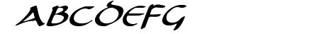Tristram Expanded Italic