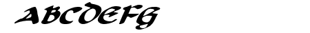 Cry Uncial Italic