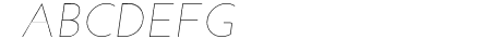 Josefin Sans Thin Italic