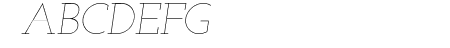 Josefin Slab Thin Italic