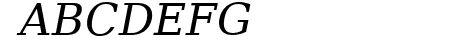 Verajja Serif Italic