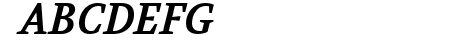 Volkhov Bold Italic
