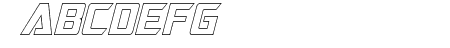 Optimus Hollow Italic