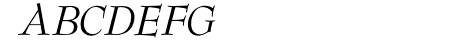 OPTIBenjieModern-Italic