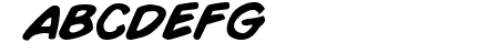 Comic Book Bold Italic