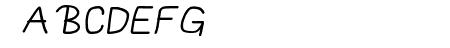 MewTooHand Bold Italic