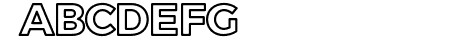 Trueno Bold Outline