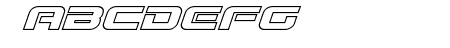 Gunship Outline Italic