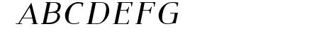Modern Serif Italic