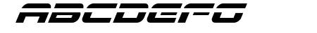 Gunship Laser Italic