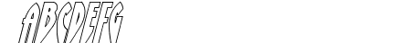 Zirconian Outline Italic