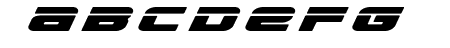 Speed Phreak Title Italic