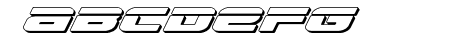 Speed Phreak 3D Italic