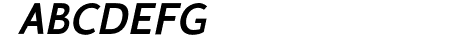 Gama-Sans- Bold Italic