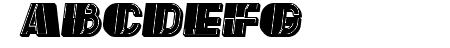 Reverse Filled Italic