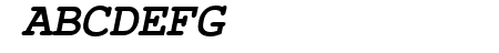 FreeMono Bold Oblique