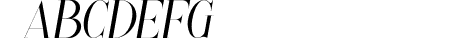 Paradise Thin Demo Italic