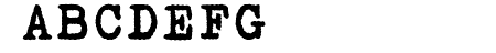 Victoria Typewriter Bold