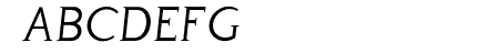 Perspicacious Italic Ligh