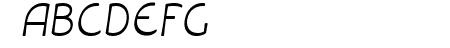 Libiamo ExtraLight Italic