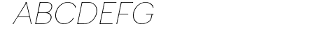 Garbata Trial Thin Italic