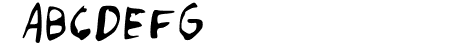 Punk Rock Handwriting Reg