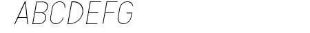 Engula Thin Italic