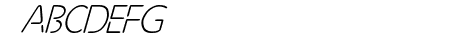 Future Light Italic