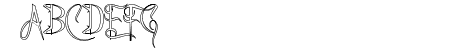 A Charming Font Outline