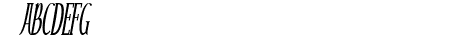 Echelon Condensed Italic