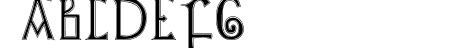 British Outline Majuscule