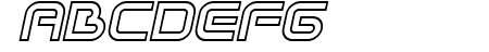 Sci Fied X Outline Italic