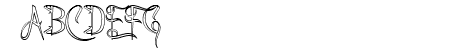 A Charming Font Outline