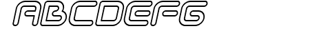 Sci Fied Outline Italic