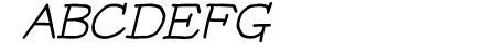 YOzFontNP04 Italic
