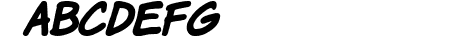 Komika Hand Bold Italic