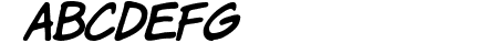 Komika Hand Italic