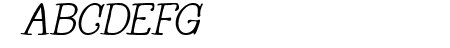 Whackadoo Upper Italic