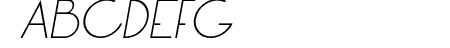 LT Oksana Light Italic