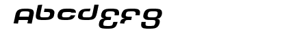 Tech Font Wide Italic